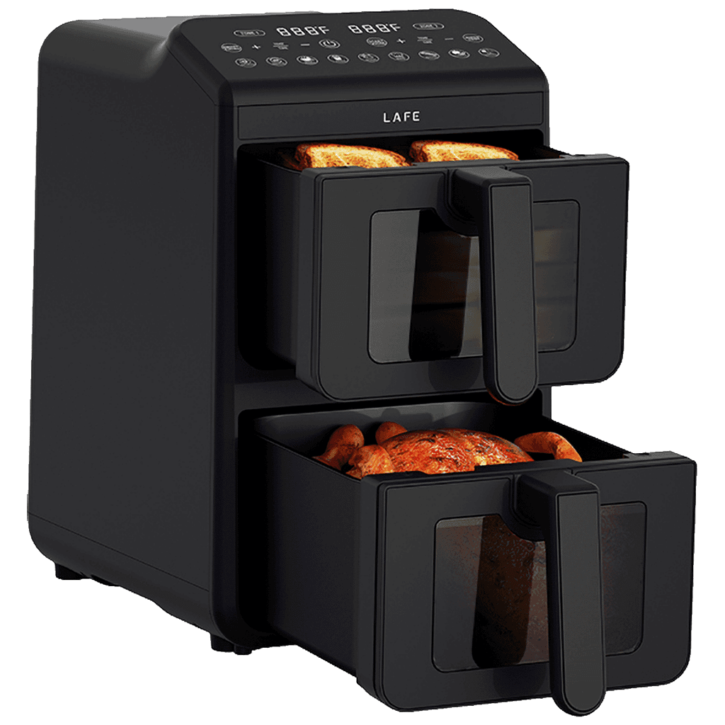 Lafe Friteza na vrući zrak Air Dual Fry 10 L, 2460W, Dual Zone, Zapremina 10 Lit, Crni