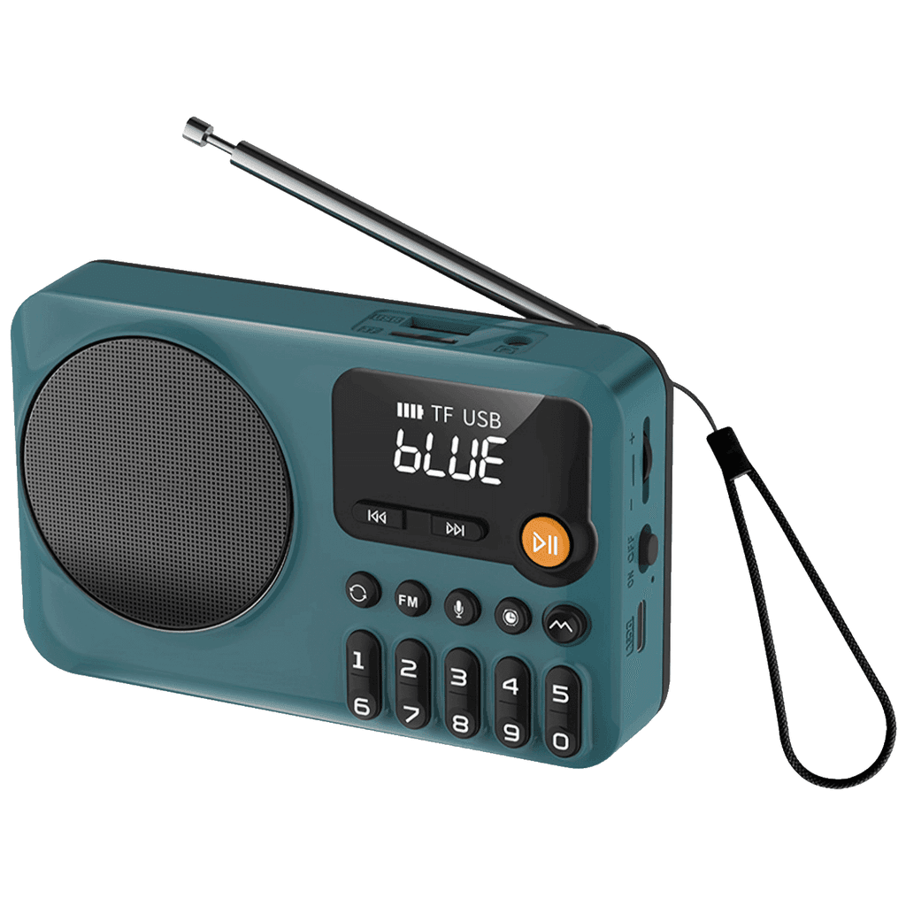 Meanit Zvučnik bežični B6, FM radio, Bluetooth, USB, TF card, Plavi