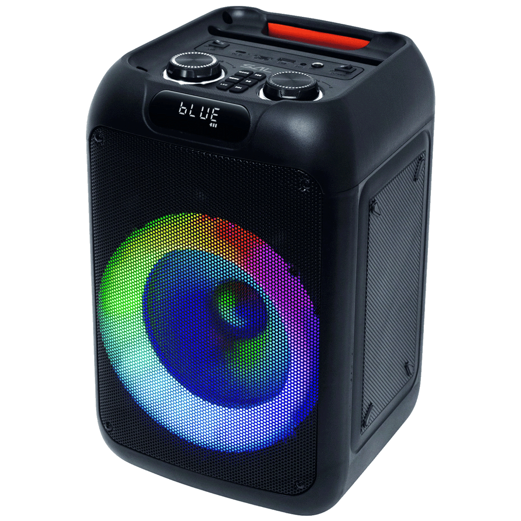 SAL Zvučnik bežični sa mikrofonom PAR200, Bluetooth, LED efekti, 50W, Crni