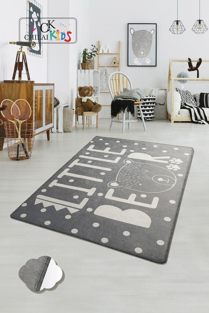 Conceptum Hypnose Tepih Mali Medvjedić, 140x190 cm, Sivo-bijeli