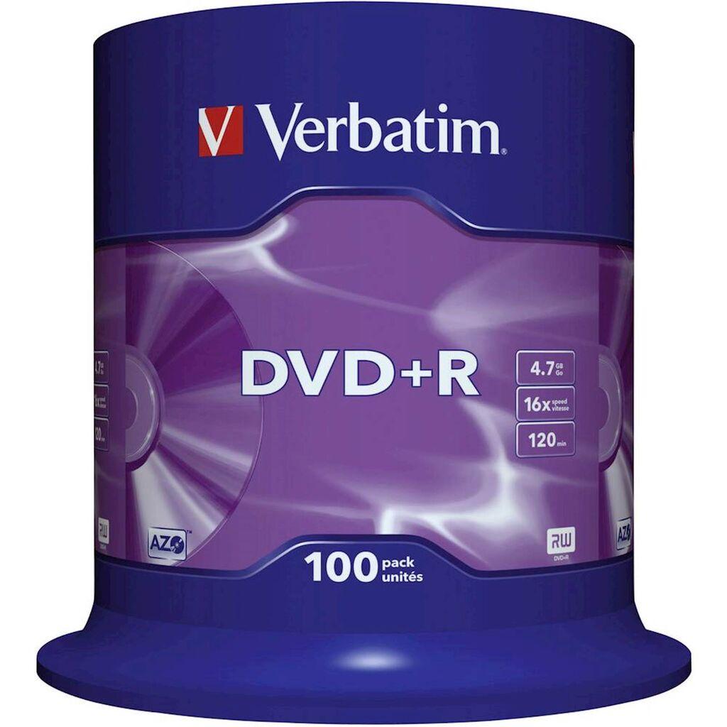 Verbatim DVD+R, 4.7 GB, 16x, 100 komada