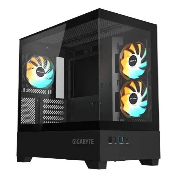 Gigabyte kućište GB-C201P, panoramsko, crno