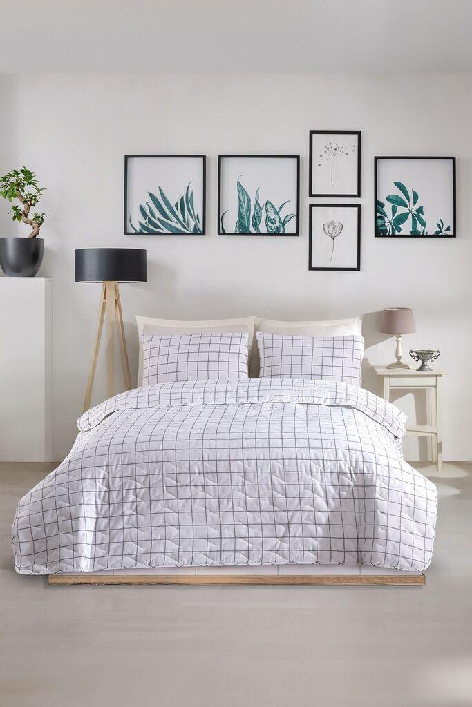 L'essentiel Maison set posteljine Artus, 200x220, bijelo-siva