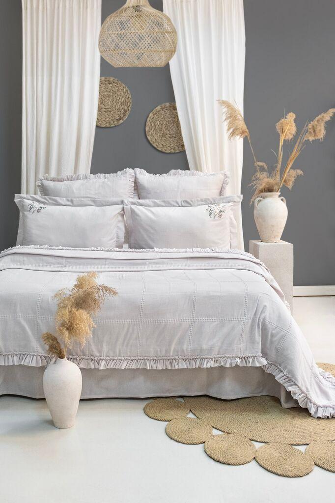 L'essentiel Maison Komplet posteljine Fiorella, 240x260, Svijetlosivi