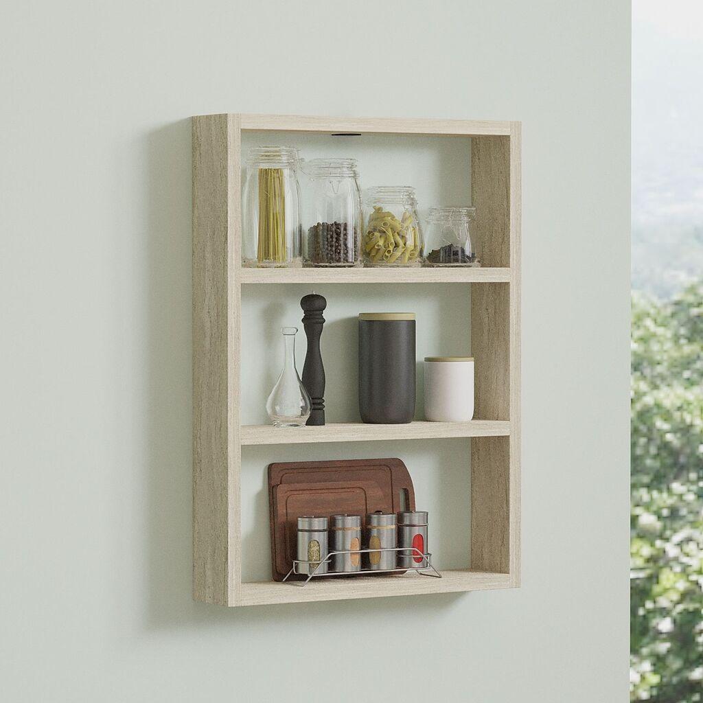 Hanah Home Zidna polica Pr1-T, 43.2x60x9 cm, Krem