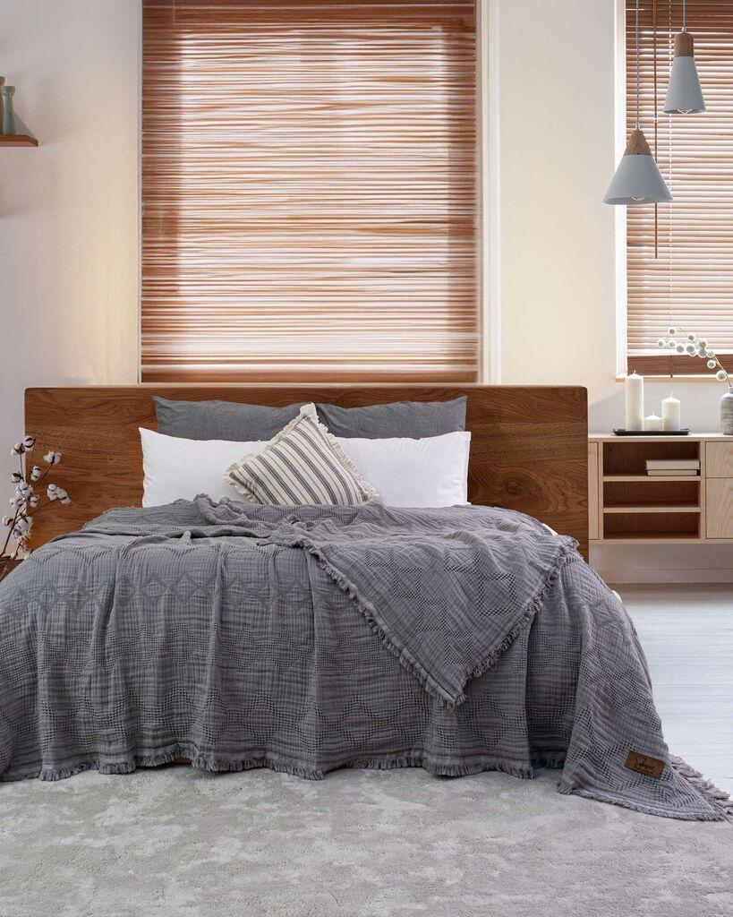 L'essentiel Maison Prekrivač Oscar, 240x260, tamno sivi