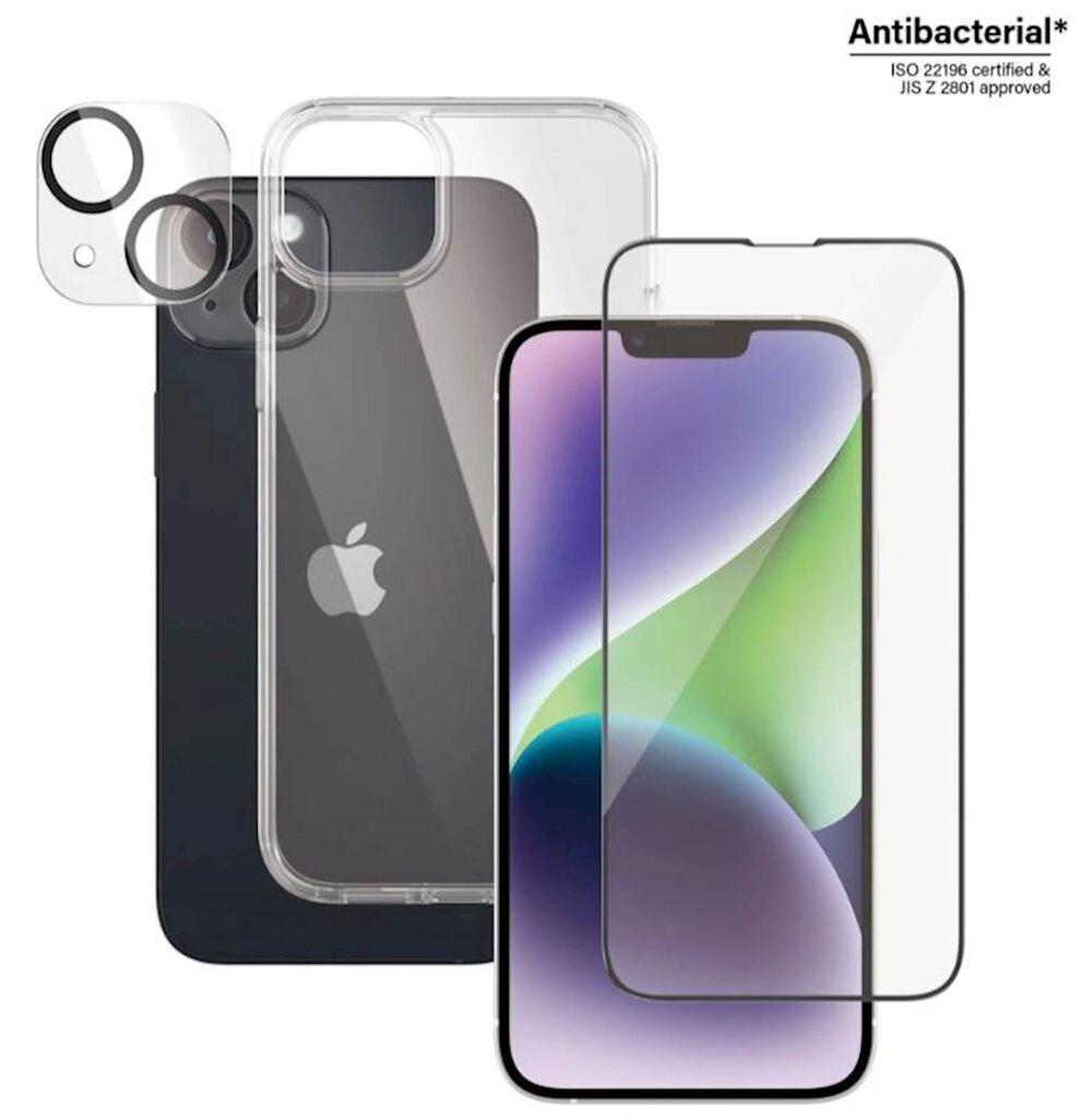 Panzerglass Set zaštite za mobitel iPhone 14+, Maska, Zaštitno staklo, Okvir za kameru