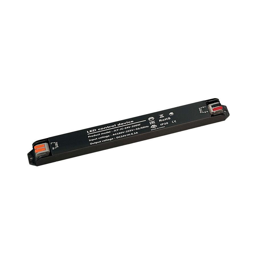 E-light Transformator, SL-300 W, 24 V, Slim, Crni
