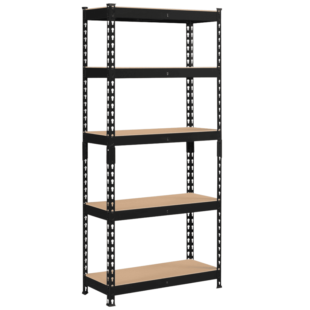 Giga Polica stalak ShelfIx, 180x90 cm, Crna