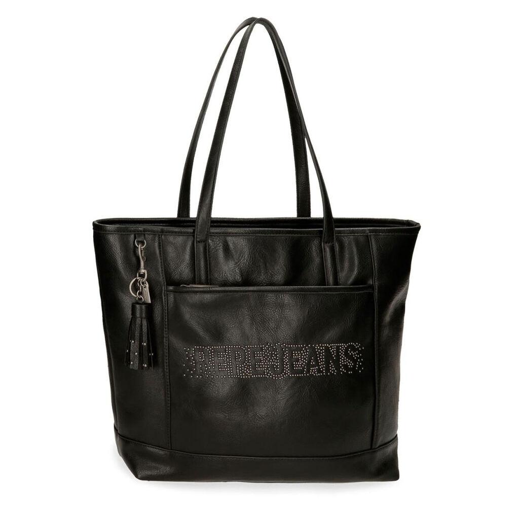 Pepe Jeans Ženska torba na rame Bera 7237541, 34 cm, Crna