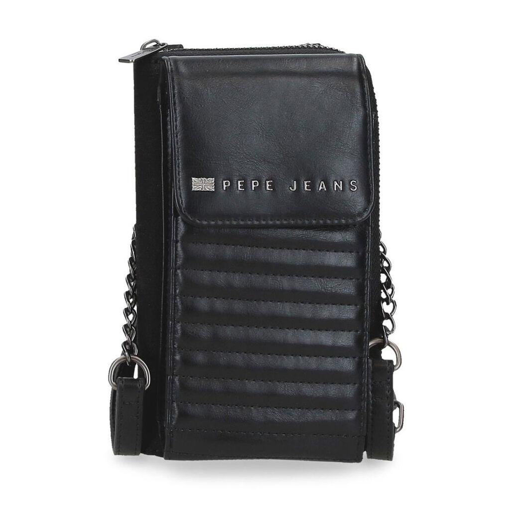 Pepe Jeans Ženska torba na rame Biker 7155341, 20 cm, Crna