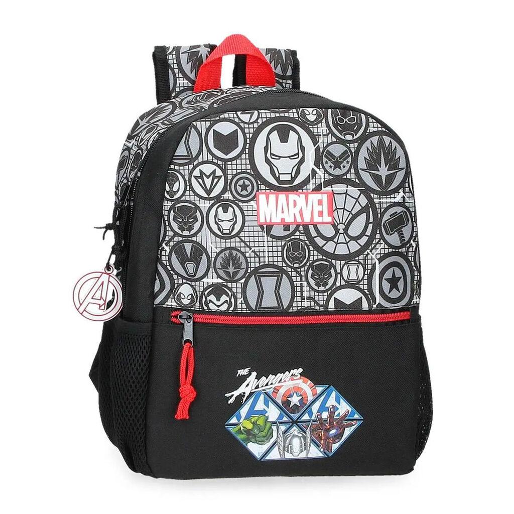 Marvel Ruksak za dječake Avengers Heroes 4962221, 32 cm, Crni