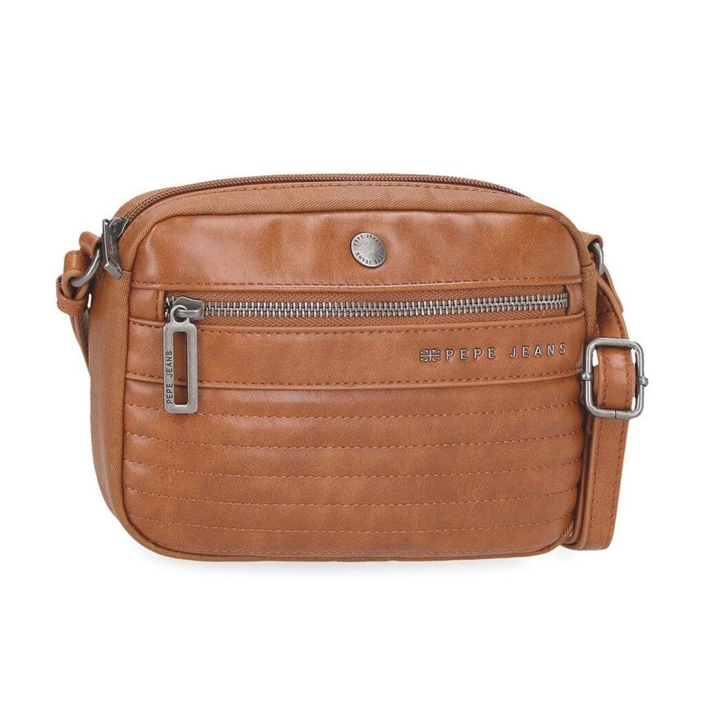 Pepe Jeans Ženska torba na rame Biker 7155542, 21 cm, Smeđa