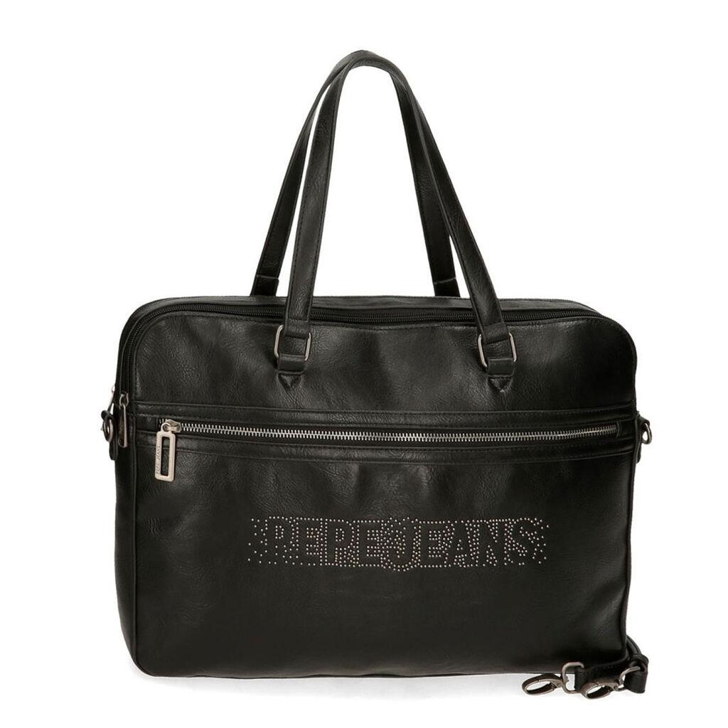 Pepe Jeans Ženska torba na rame Bera 7236041, 40 cm, Crna