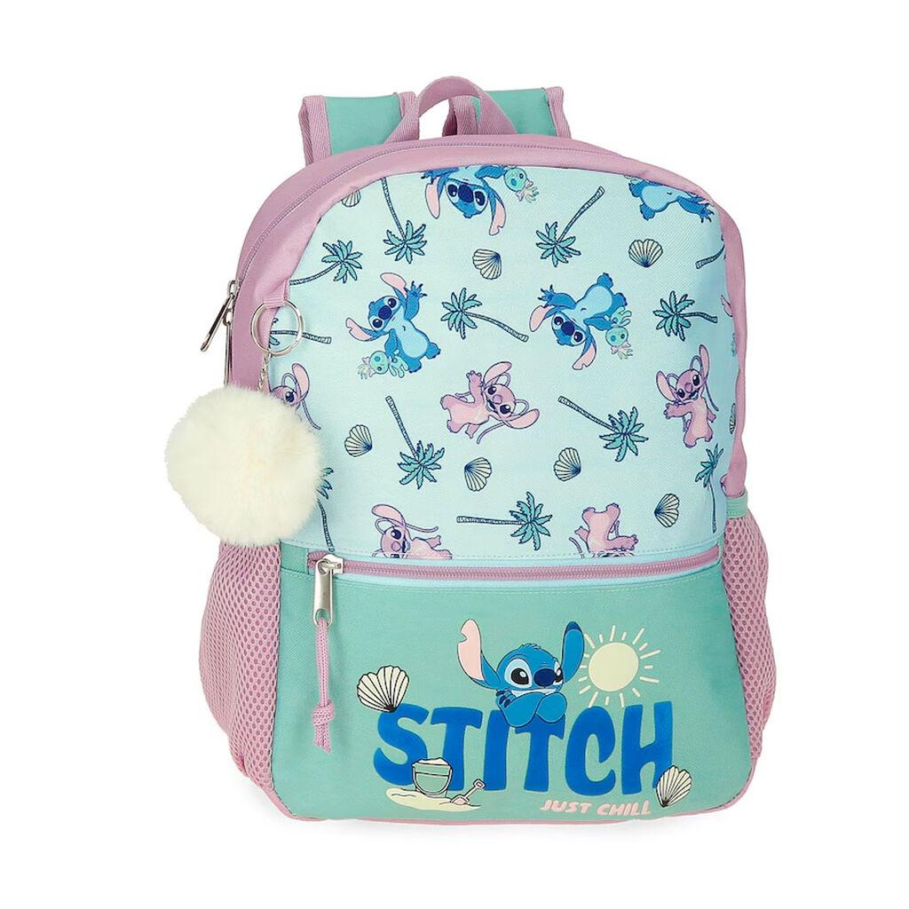 Disney Ranac za djevojčice Stitch Just Chill 3152141, 33 cm, Roze-plavi