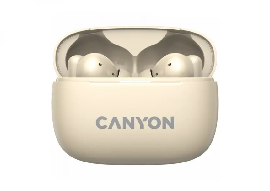 CANYON bežične slušalice OnGo TWS-10 ANC+ENC, bež boje