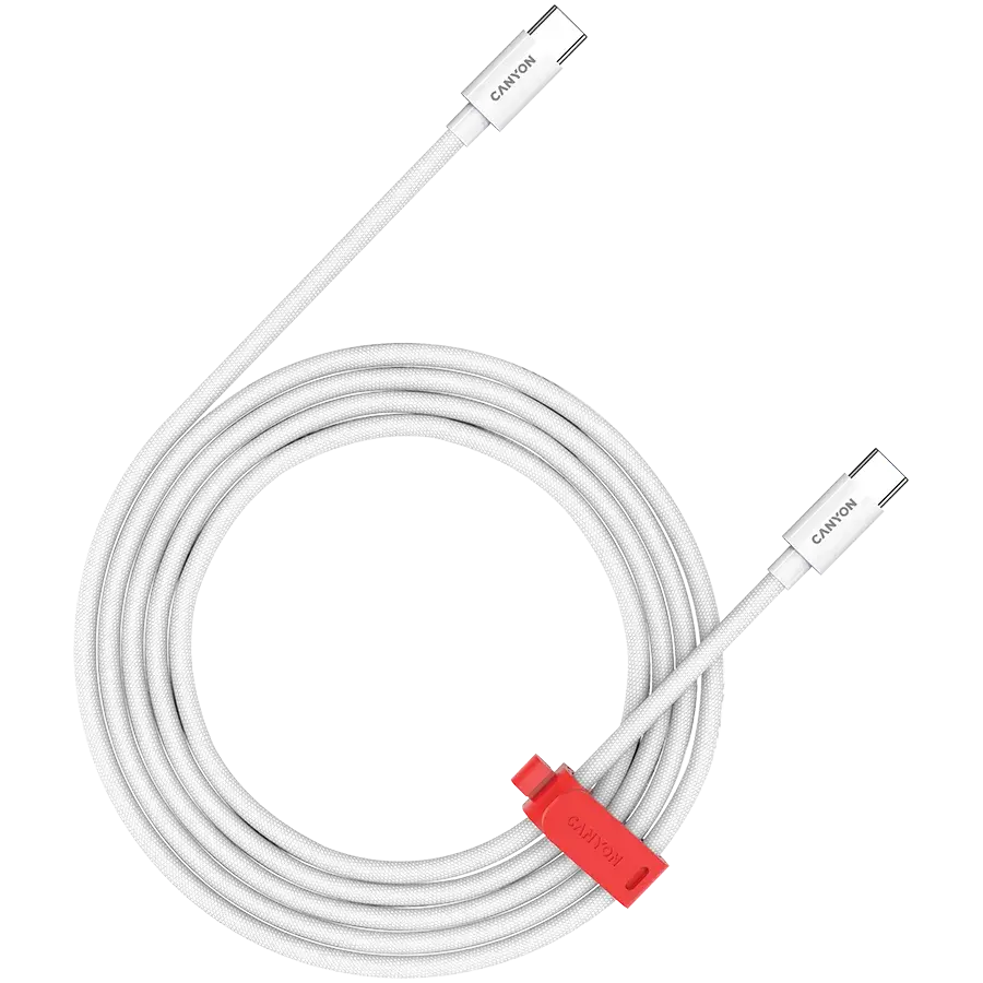 CANYON kabel CC60AB C-C, 60 W, 2 m, bijeli