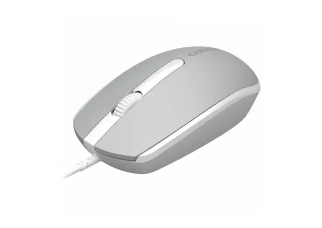 CANYON optički žični miš, USB 1000 DPI, sivo-bijeli
