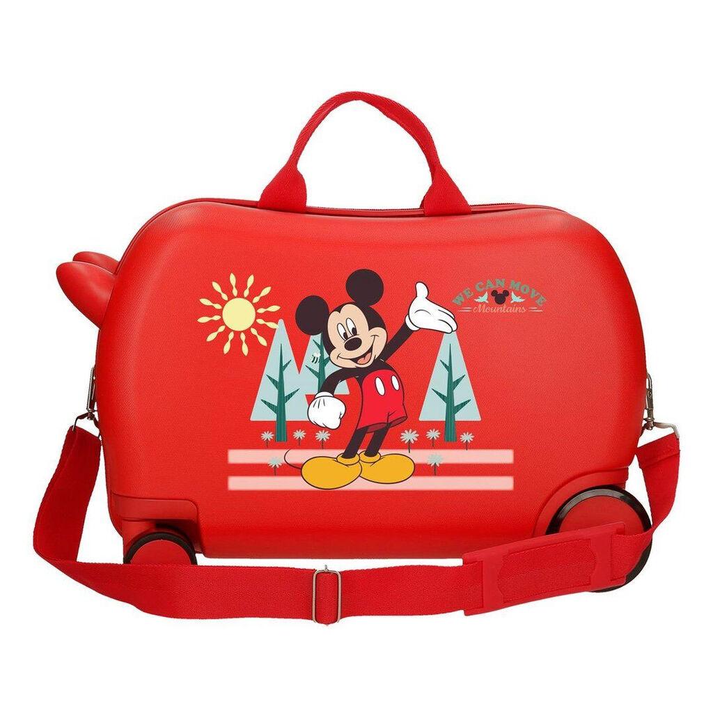 Disney Dječiji kofer ABS Mickey Mountains 2071046, 45 cm, Crveni