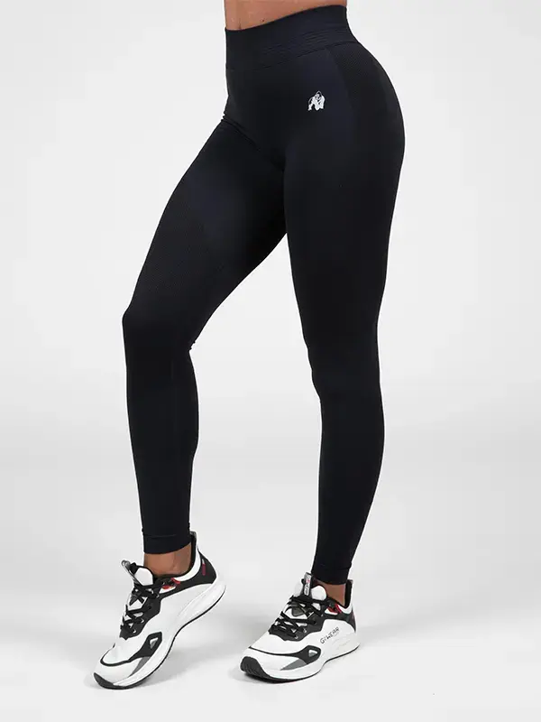 Gorilla Wear Ženske helanke za trening Whitney Bešavne, Crne