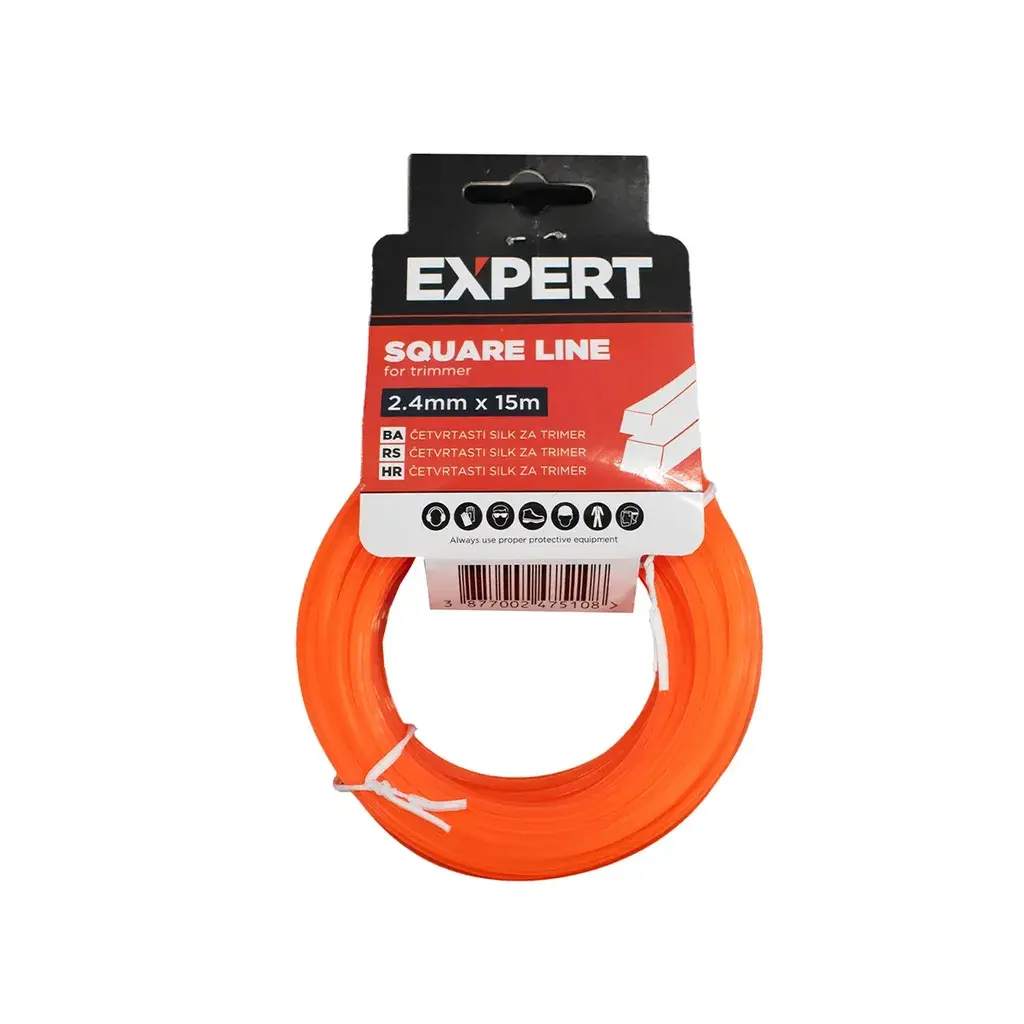 Expert Silk za trimer četvrtasta nit, 2.4 mm x 15 m, Narandžasta
