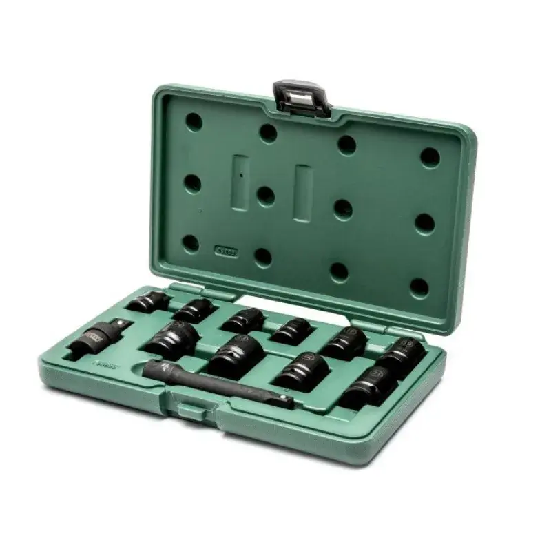 Sata Set impact nasadnih ključeva ST09009SJ, 1/2", 10-24 mm, sa produžetkom i zglobom