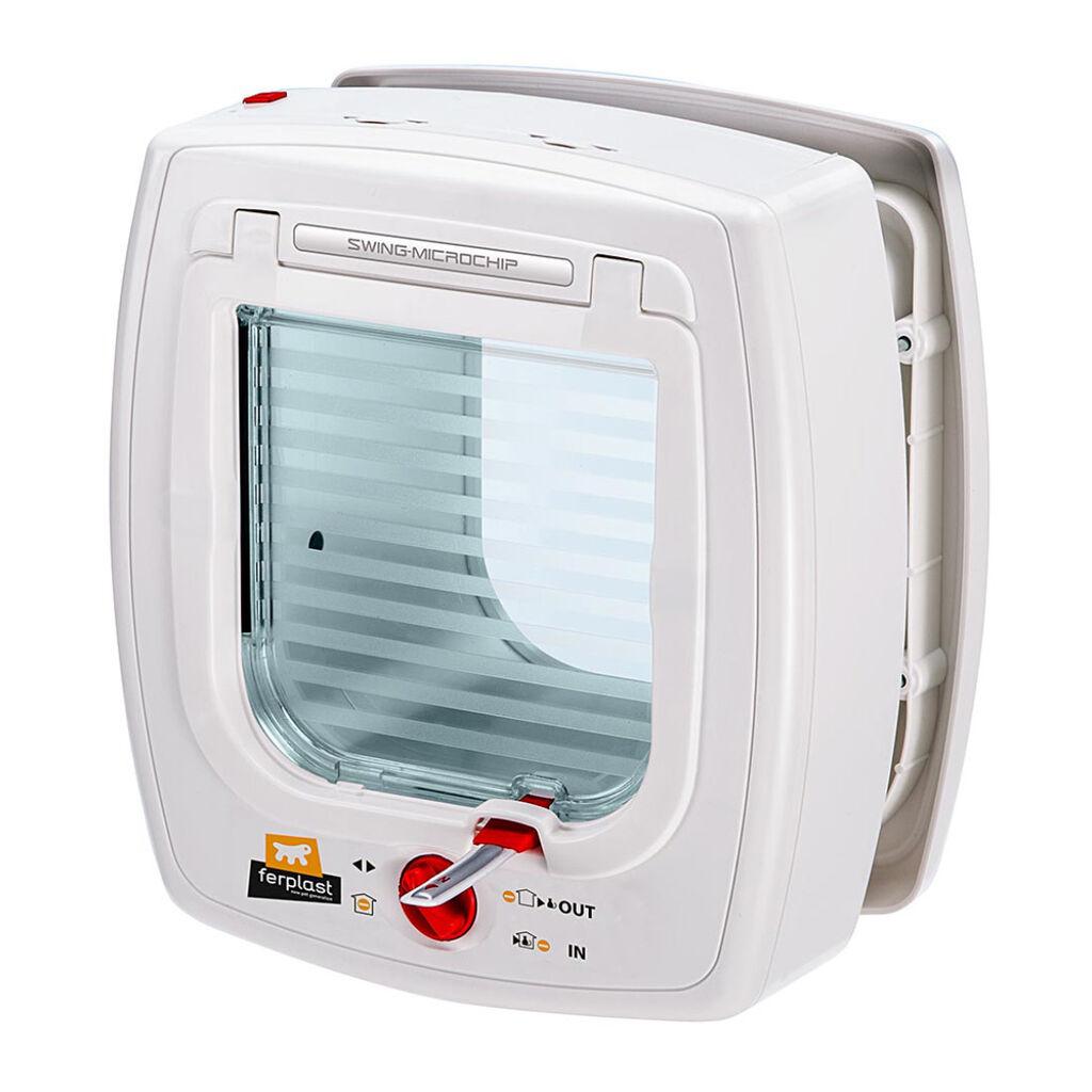 Ferplast Vrata za mačke Swing Mikročip, 22,5x16,2x25,2 cm, Bijela
