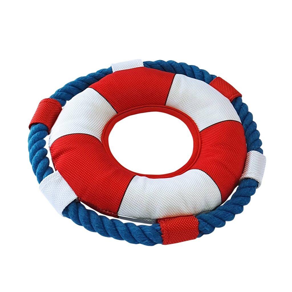 Nobby Igračka za pse krug s konopcem Floating, 24.5 cm, Šarena