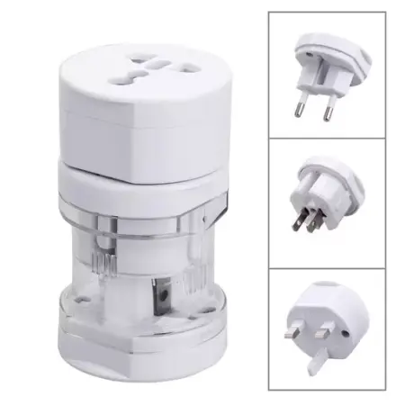 Univerzalni adapter za struju, UK, EU, USA, Bijeli