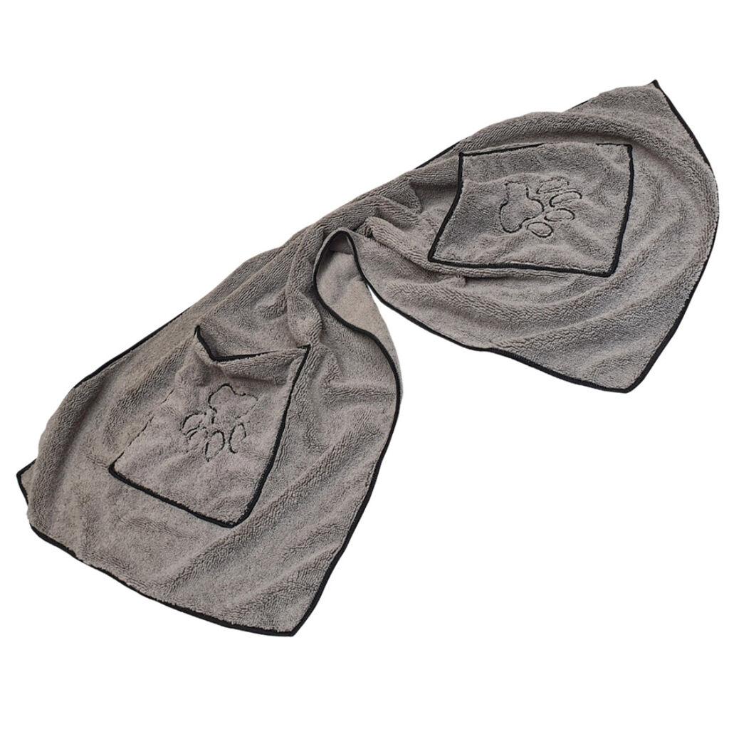 Nobby Peškir za pse Mikrofiber Towel, 100x50 cm, Sivi