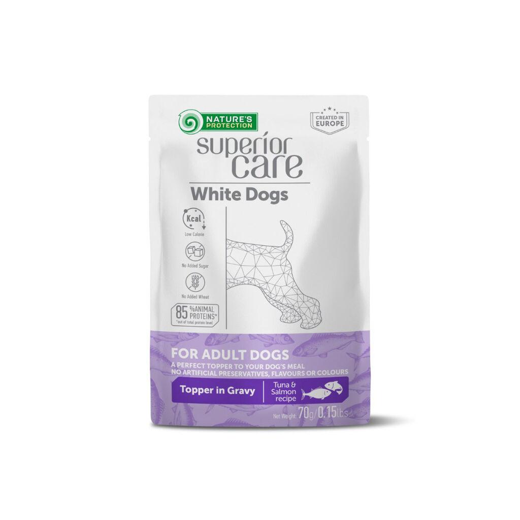 Nature's Protection Hrana za bijele pse u umaku Superior Care, Tuna i Losos, 70 gr