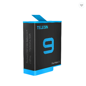 Telesin Punjiva baterija za akcionu kameru Hero 9, 1750mAh, Crno-plava