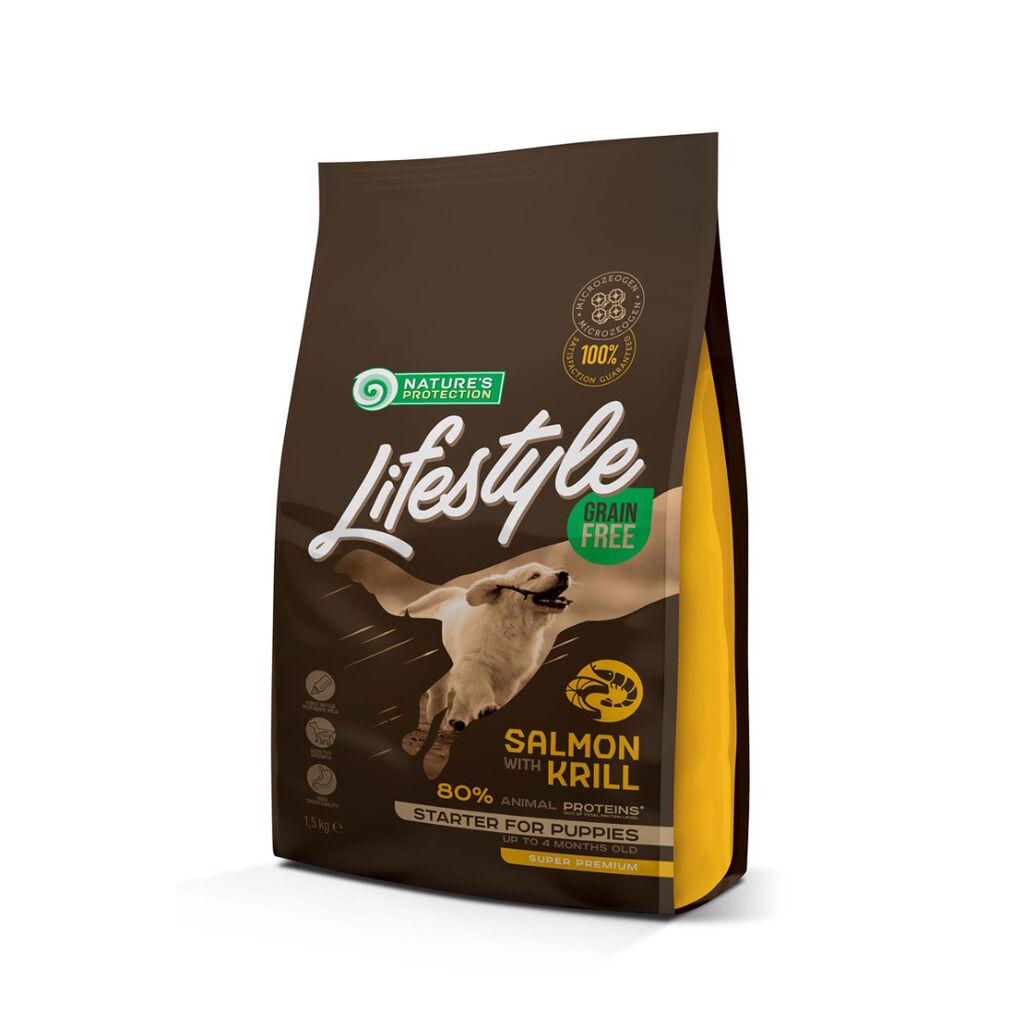 Nature's Protection Hrana za štenad Lifestyle Starter, Losos i Račići, 1.5 kg