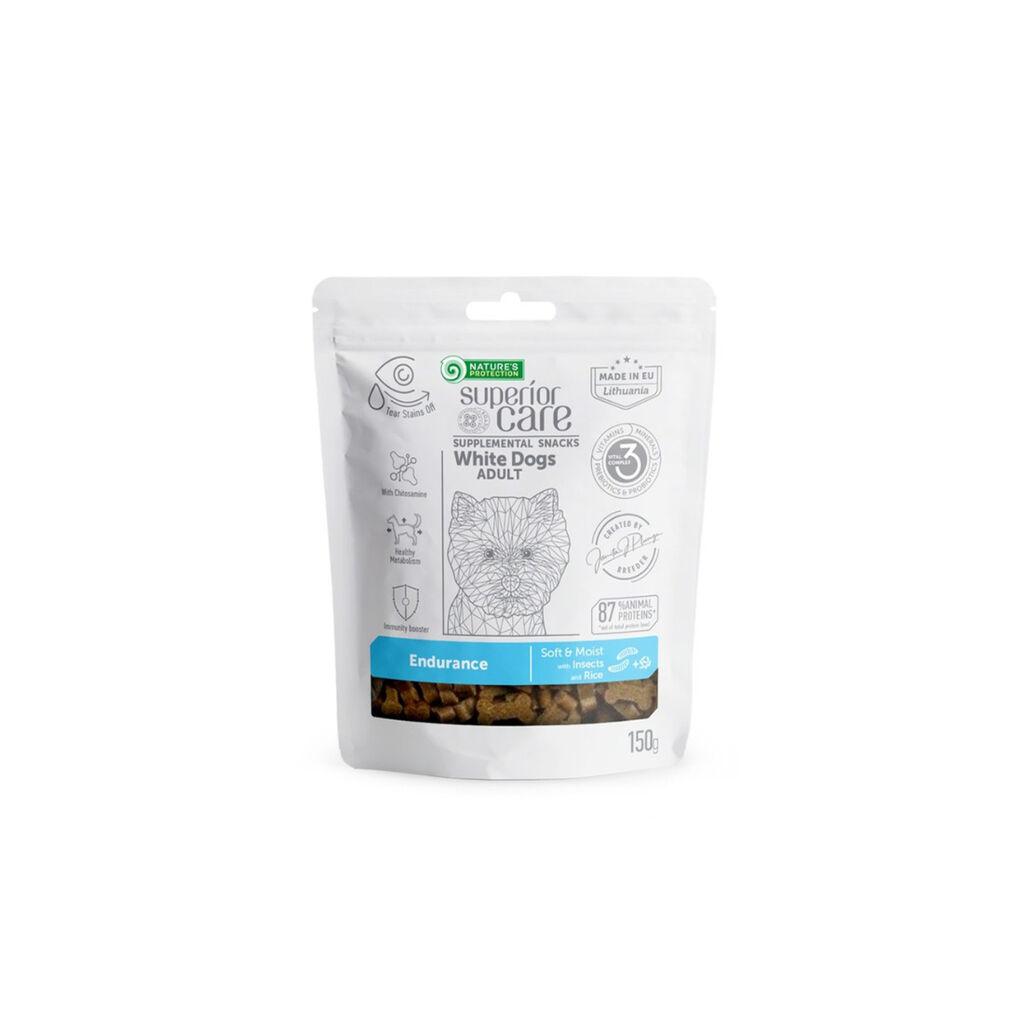 Nature's Protection Poslastice za bijele pse Endurance Insekti, 150 g