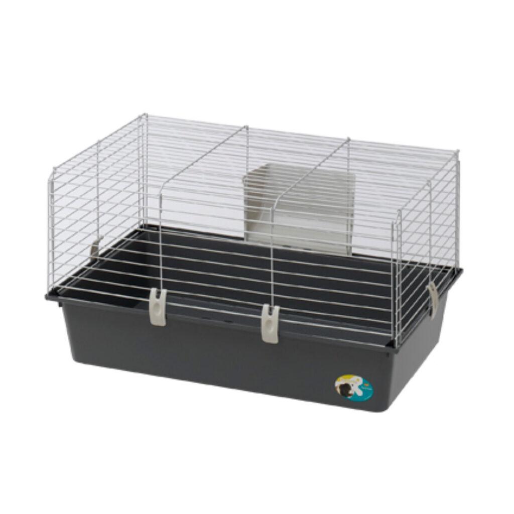 Ferplast Kavez za zamorce Guinea 80 EL, 77x48x42 cm, Sivi