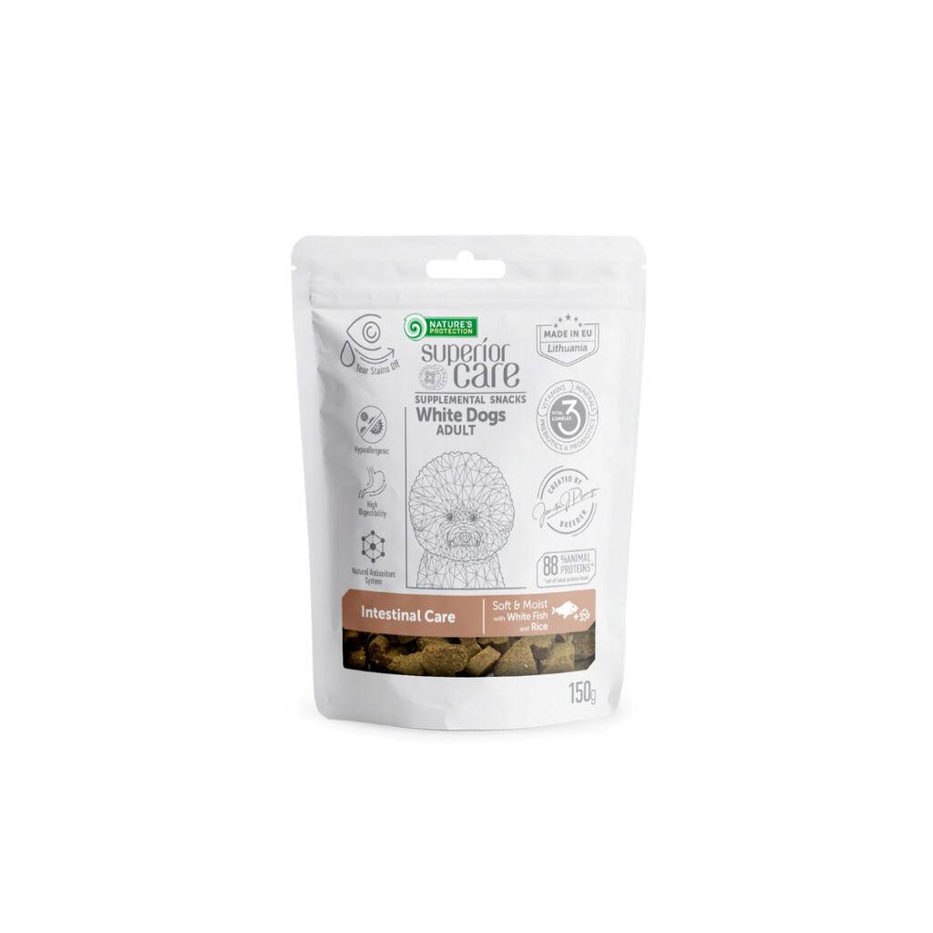 Nature's Protection Poslastice za bijele pse Intestinal Care, Bijela Riba, 150 g