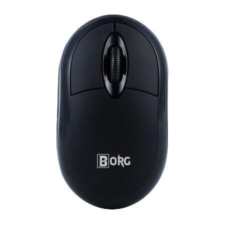Borg Bežični miš MS04, 1000 dpi, Crni