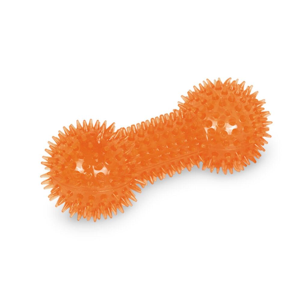 Nobby Igračka za pse TPR Dumbell, 15 cm, Narandžasta