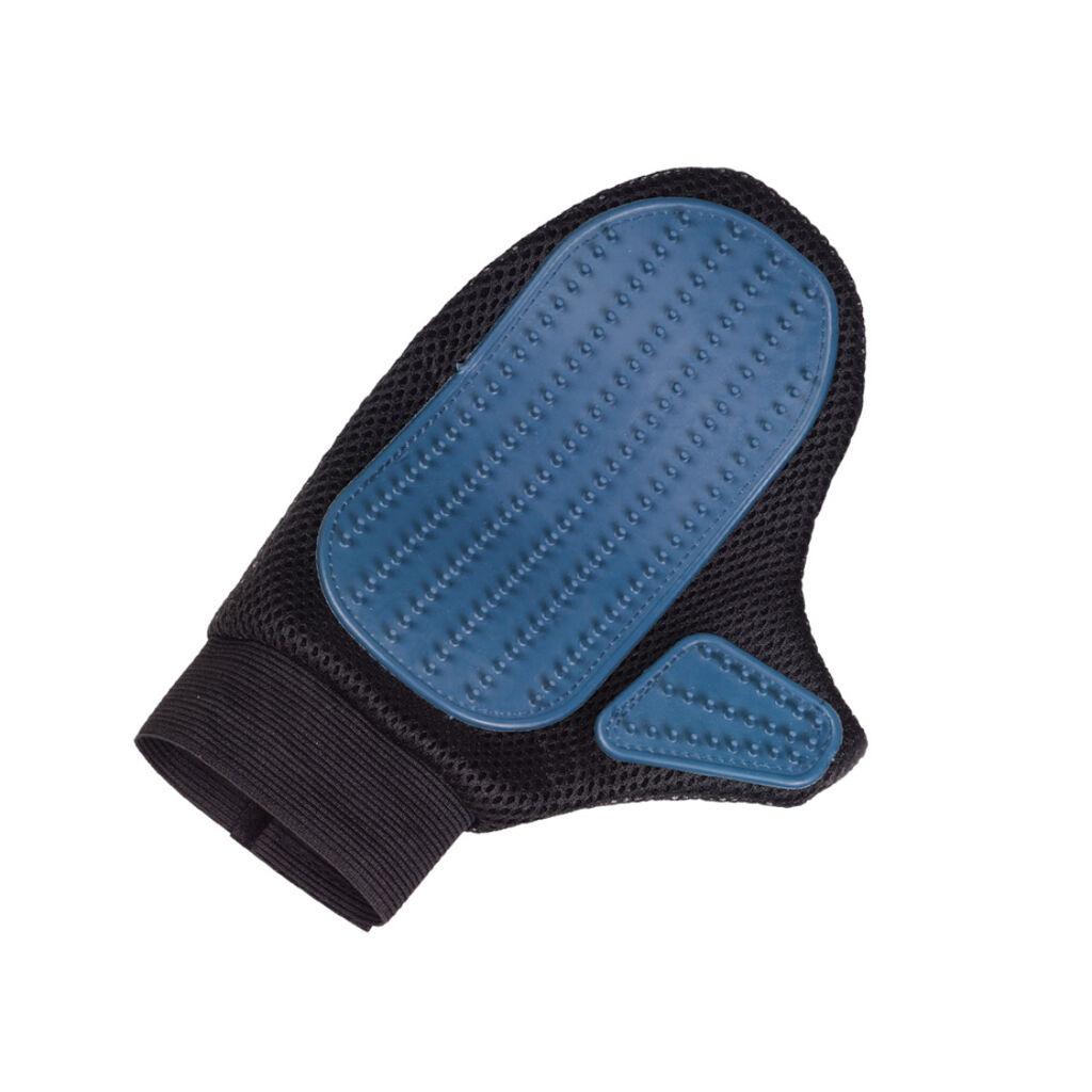 Nobby Rubber rukavica za skidanje viška dlake 2u1, Crna