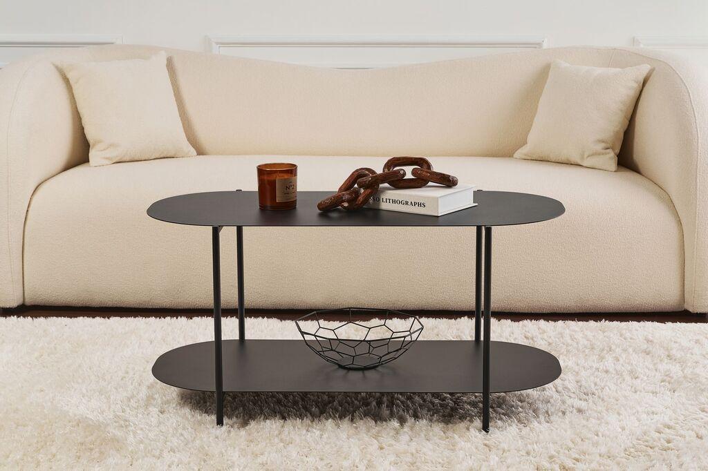 Hanah Home Club sto Shb-14, 100x45x51 cm, Crni