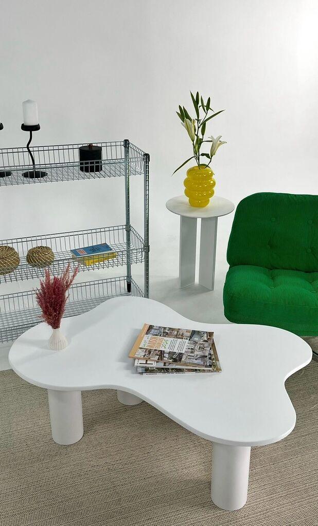 Hanah Home Klub sto Bloom, 110x40x70 cm, Bijeli