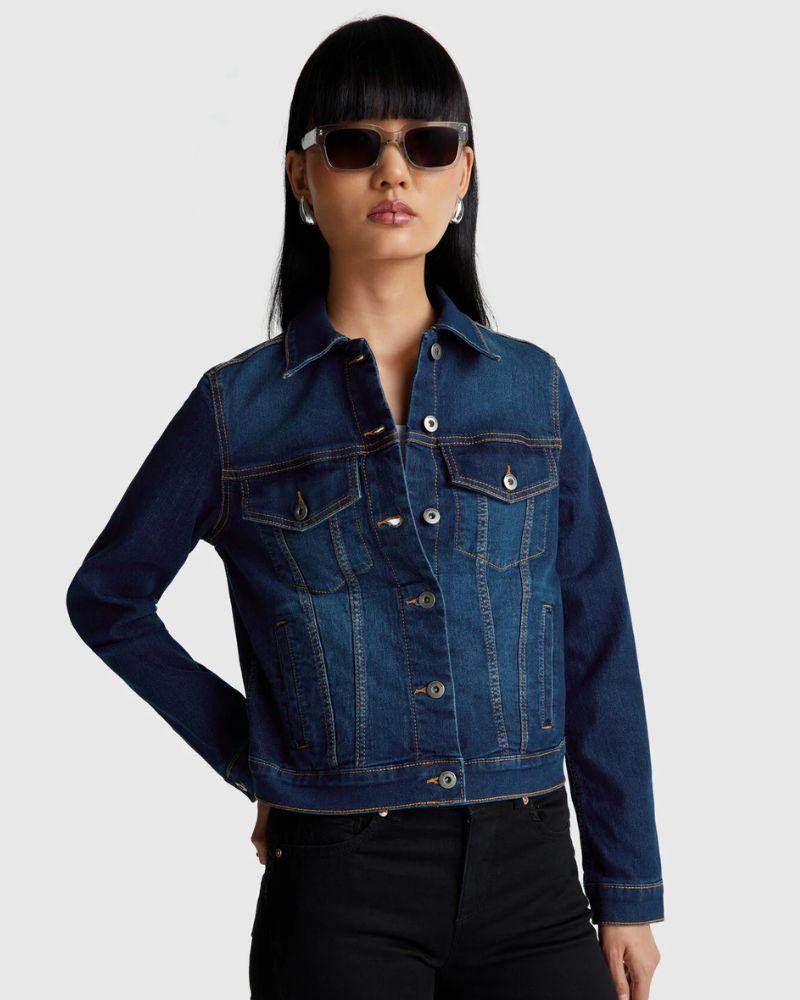 Benetton Ženska jakna 2PORDN00N-901-XS, Plava