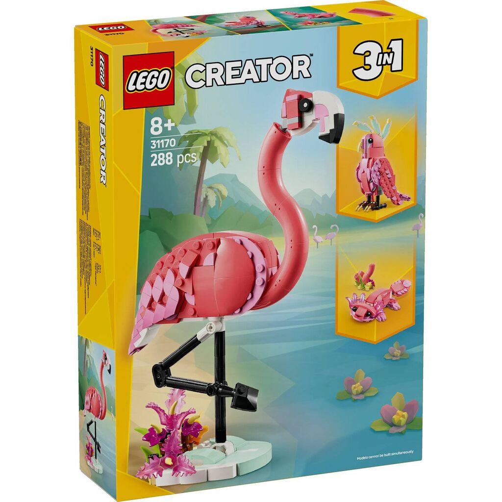 Lego Creator 3-u-1 Divlje životinje: Ružičasti flamingo