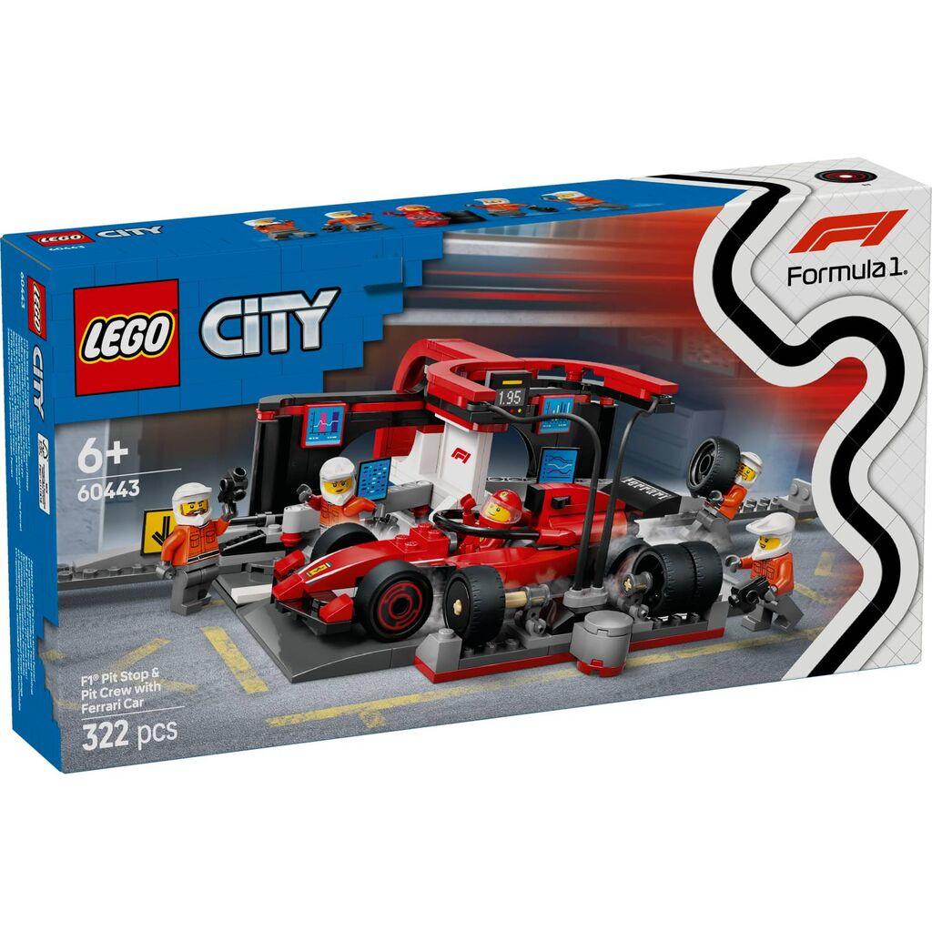 LEGO City F1 Pitstop i ekipa sa Ferrari Formulom 60443