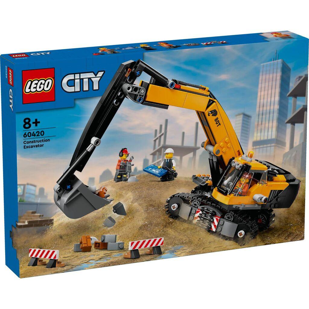 Lego Toy City žuti građevinski bager 8+, žuta
