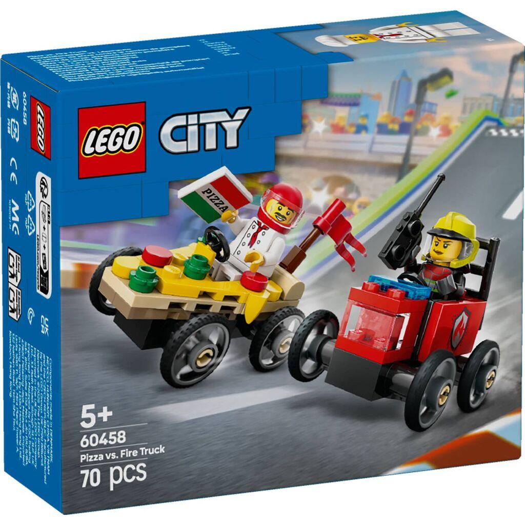 LEGO City Vozilo za dostavu pizze protiv vatrogasnog kamiona 60458