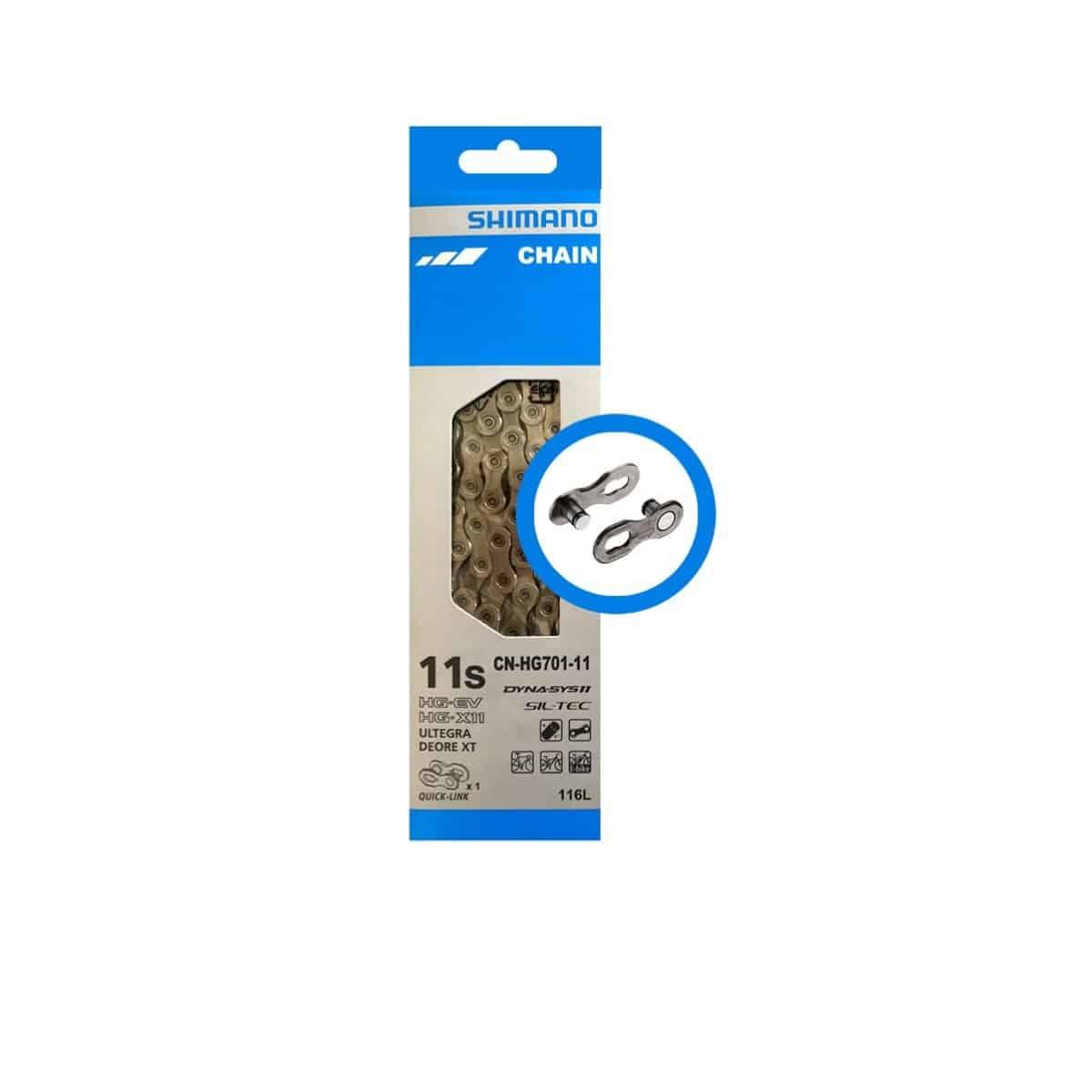 Shimano Lanac  Cn-Hg701-11 Hg-X 11 Brzina Road/Mtb Sa Brzom Spojnicom 116 Karika