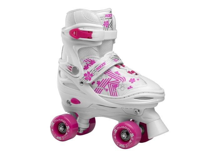 Roces Rošule  Quaddy Girl 3.0 White-Pink - 34-37