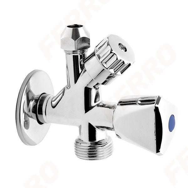 Ferro Slavina Kombinovana 3/8"X1/2"X3/4" Cf5104 Kutni Ventil