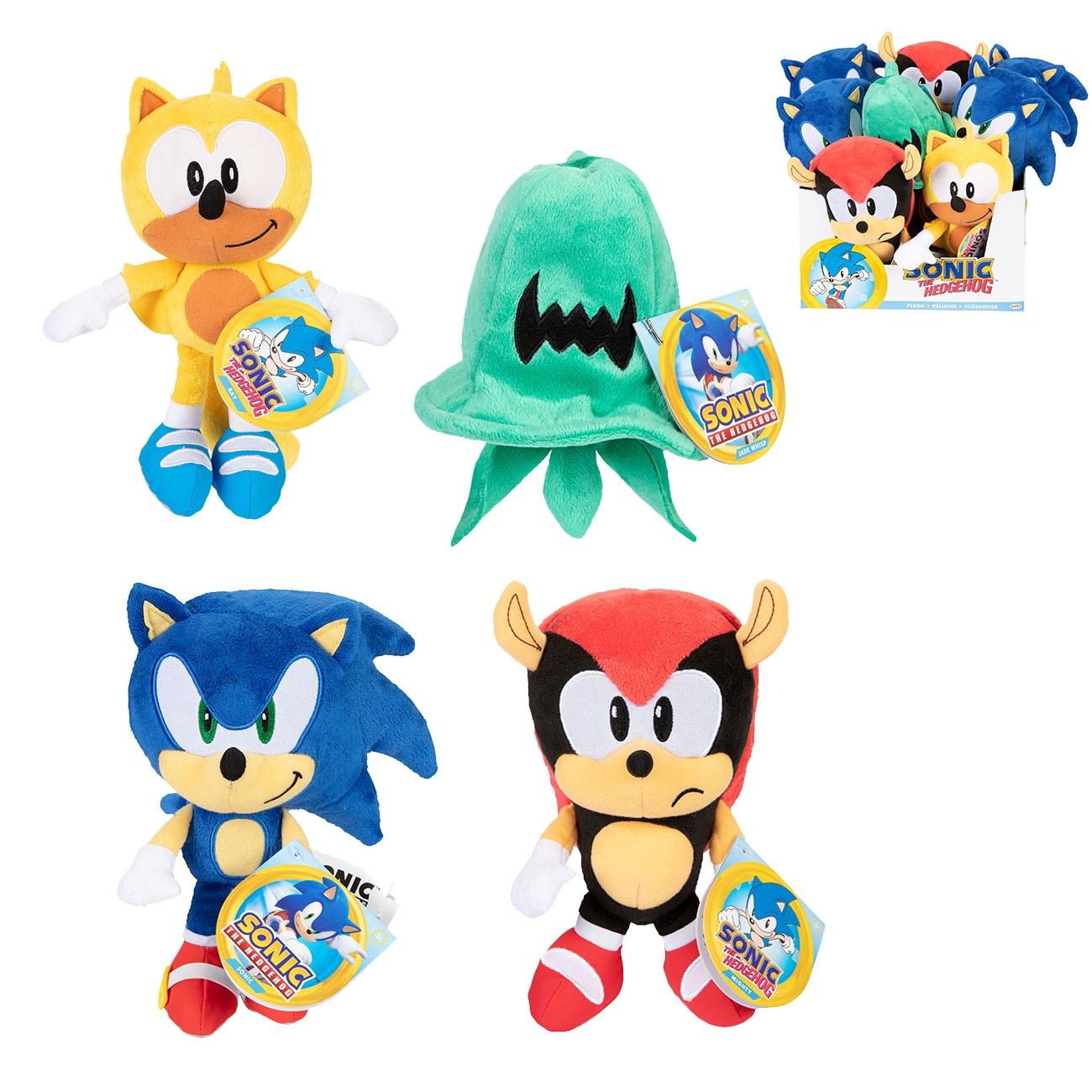 SONIC SON: SONIC, Wave 7-serija, pliš figura, 23 cm, sorto